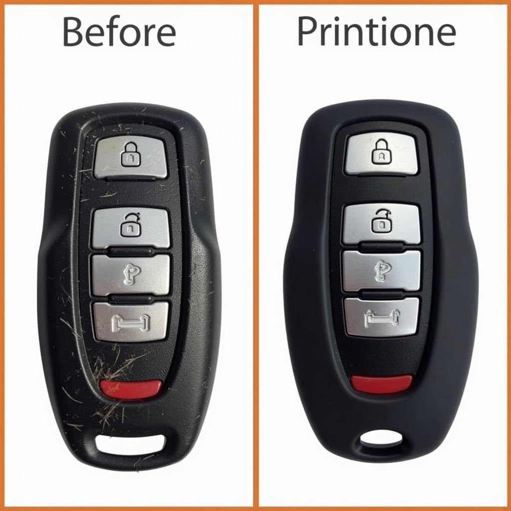 Damaged Key Fob vs. Protected Key Fob