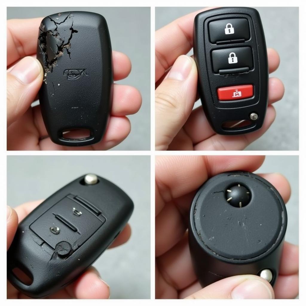 Damaged Lexus RX350 Key Fob