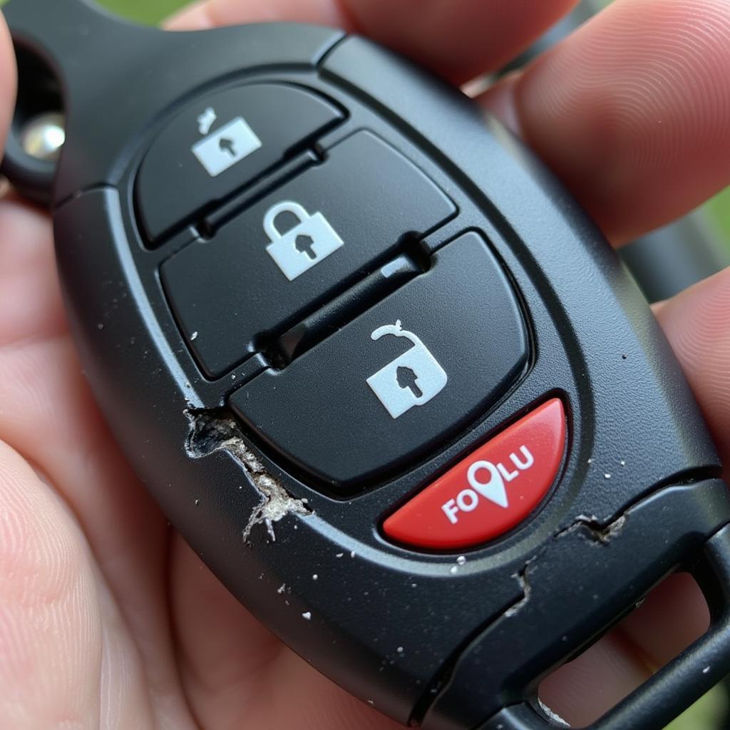 Inspecting a Damaged Subaru Key Fob