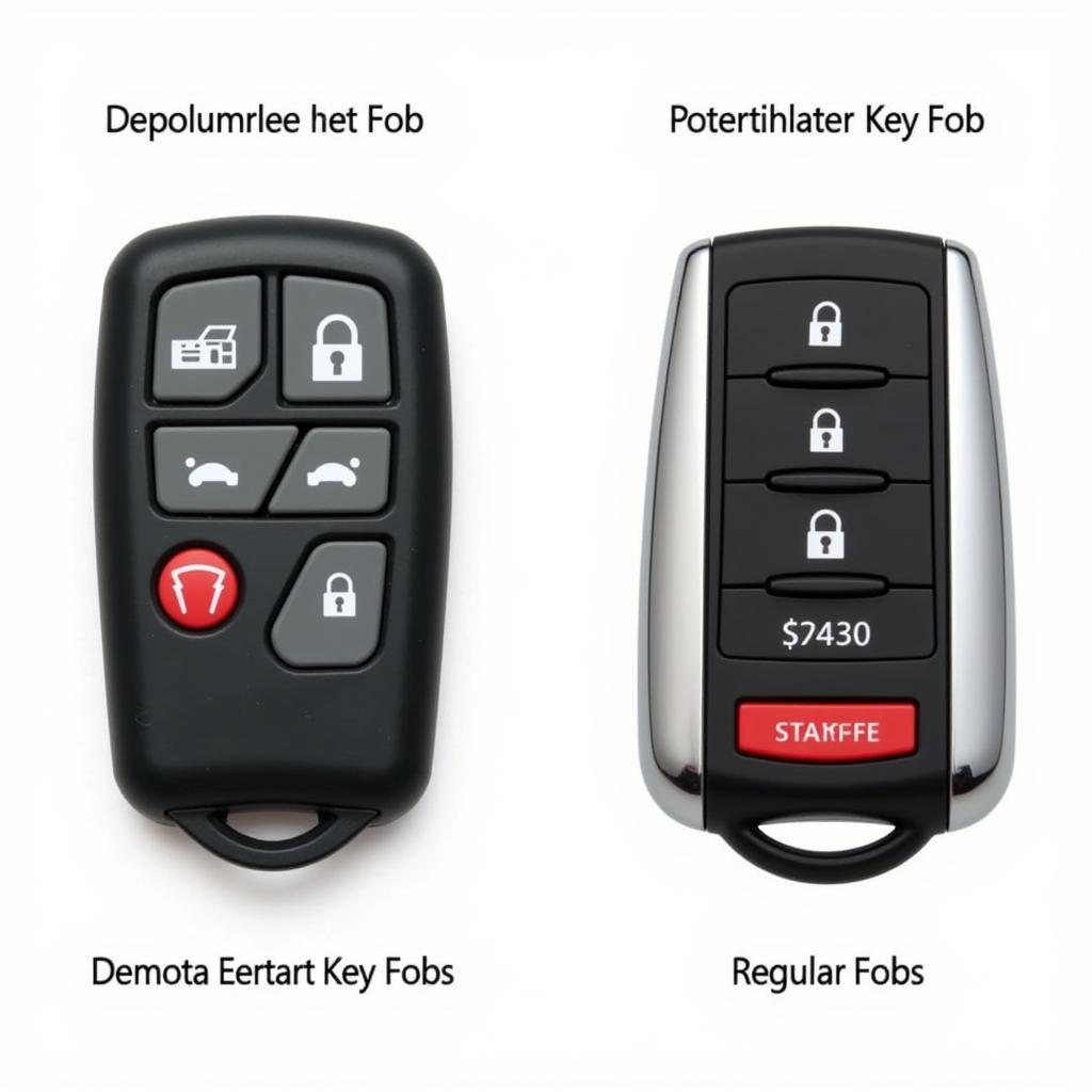 Depopulated Key Fob vs Regular Key Fob