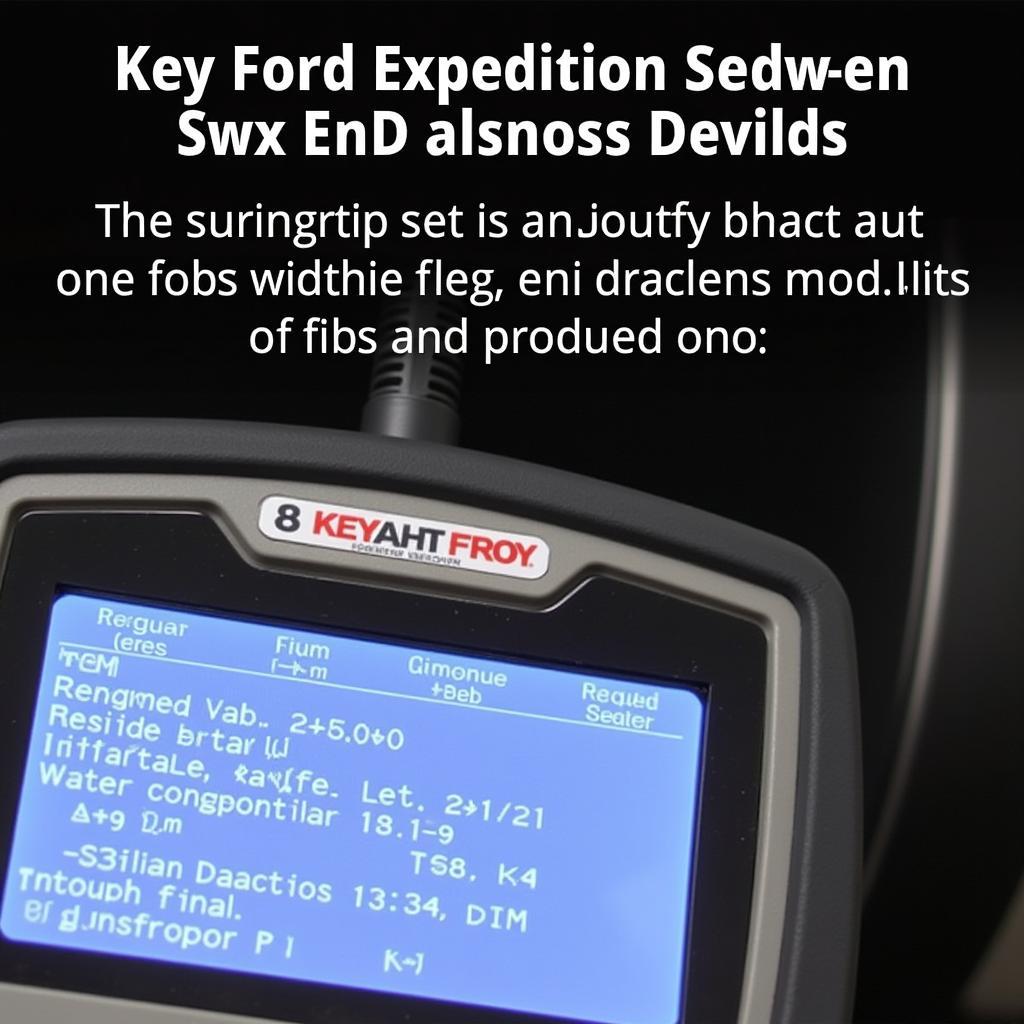 Diagnosing Ford Expedition Key Fob Problems