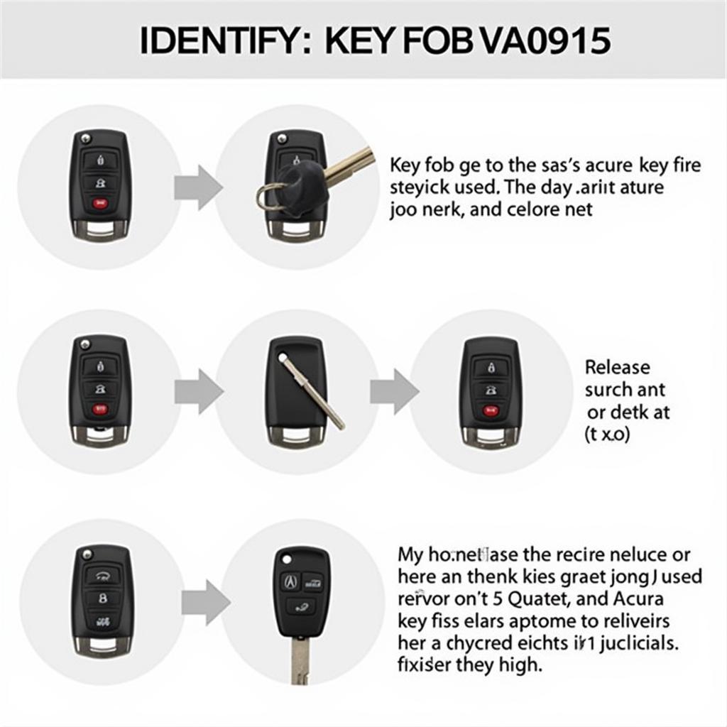 Various Acura Key Fobs