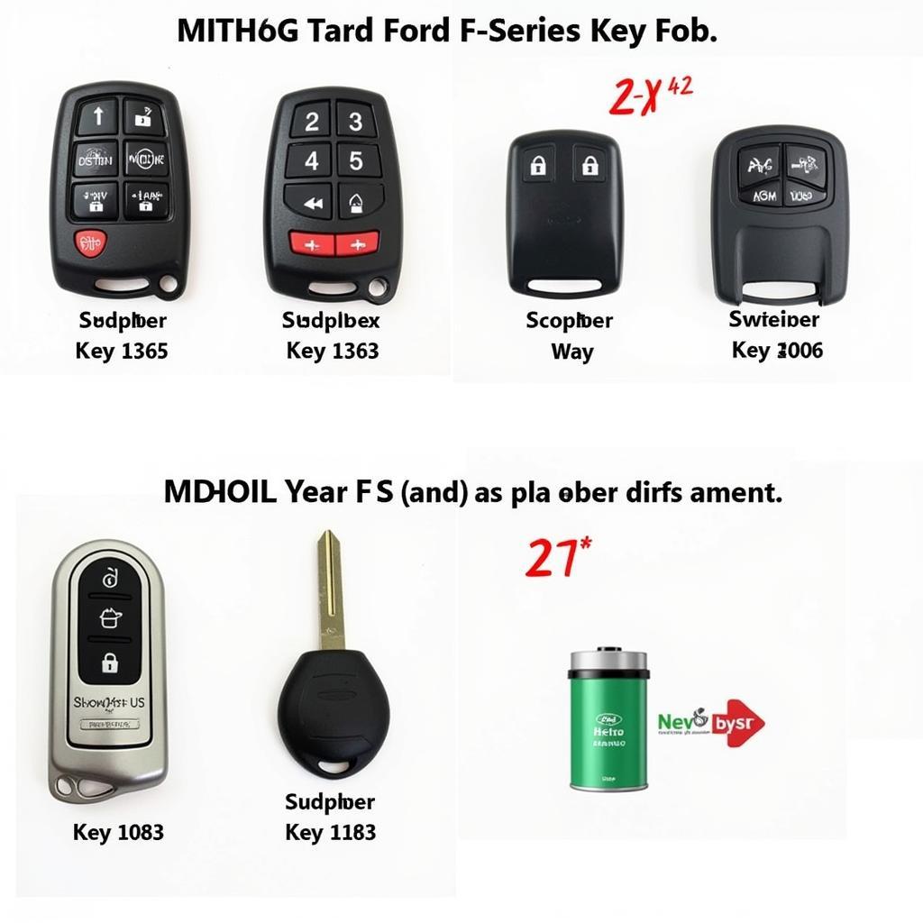 Variety of Ford F-Series Key Fobs