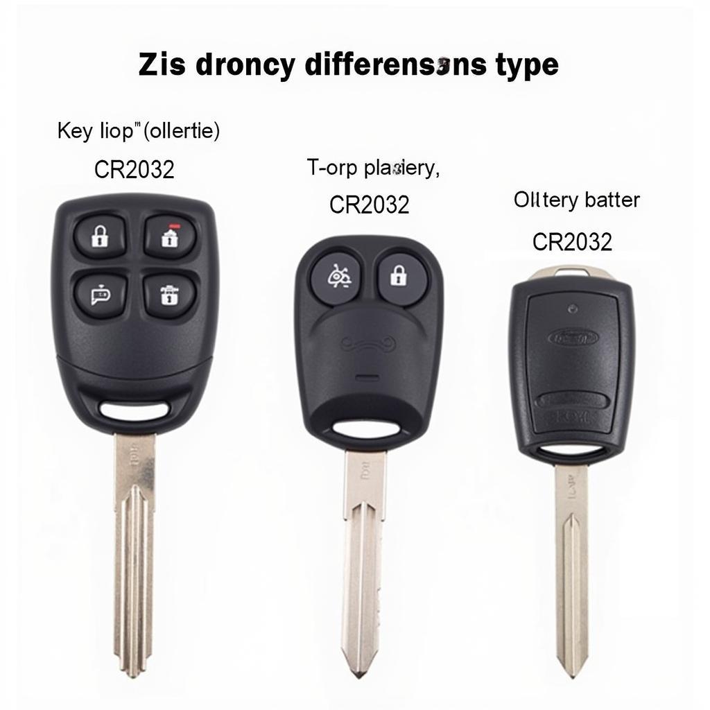 Different Key Fob Battery Types