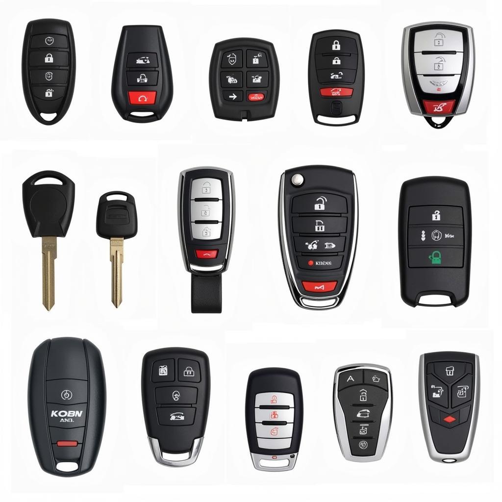 Various Car Key Fobs