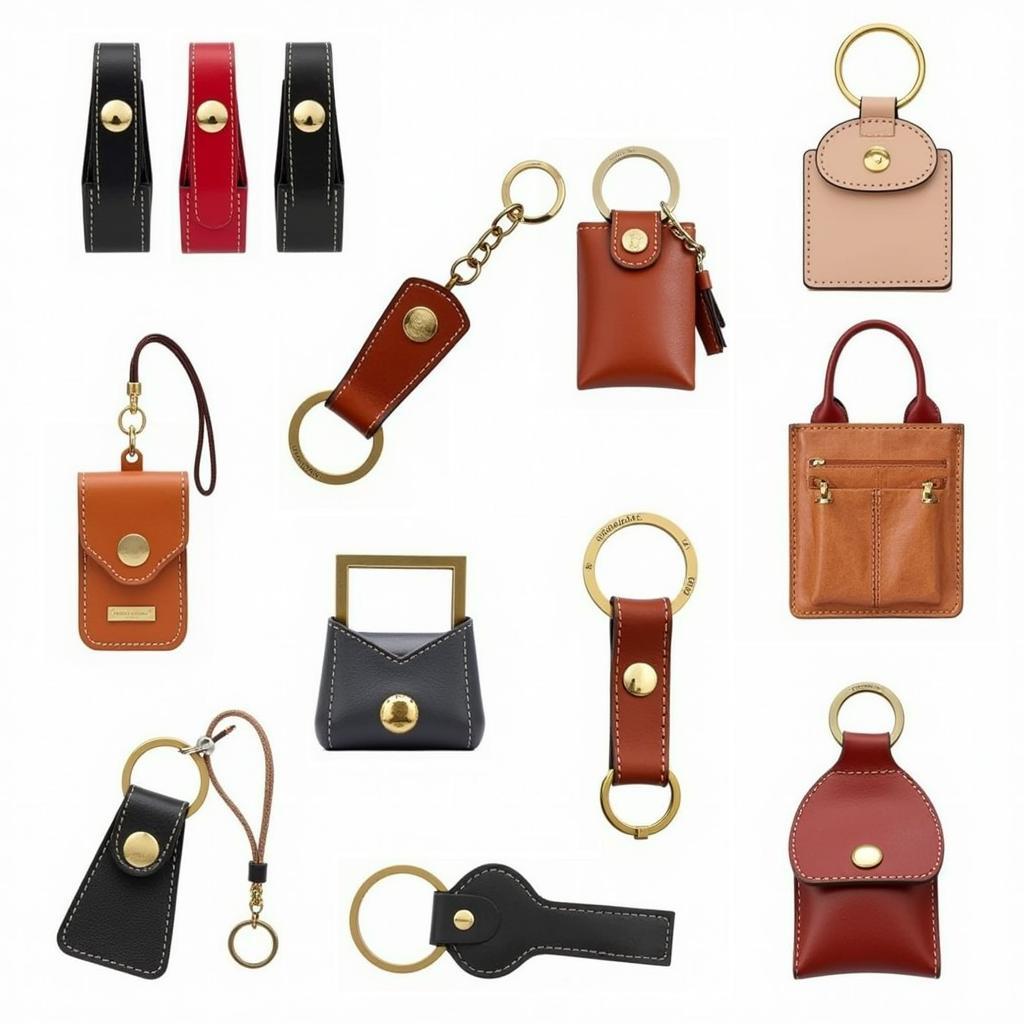 Various Leather Key Fob Holder Styles