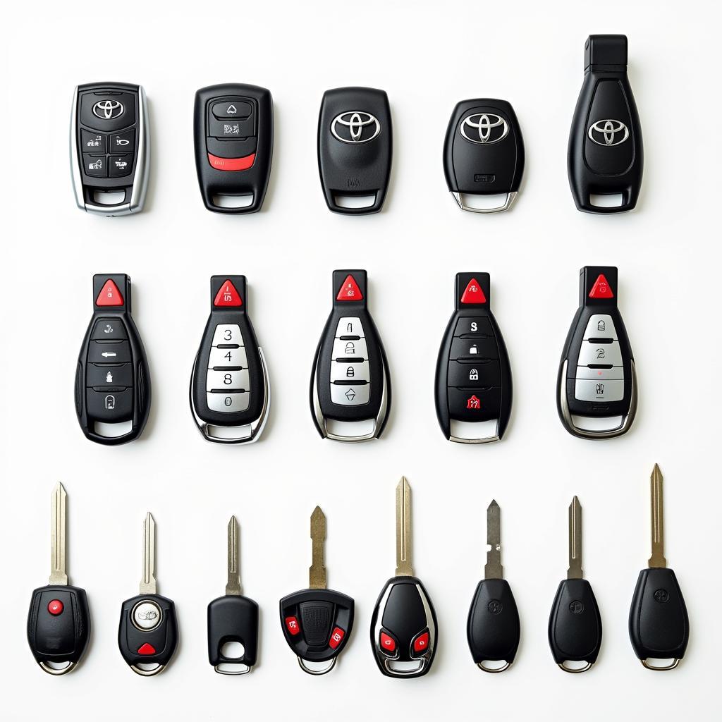 Different Toyota Key Fobs