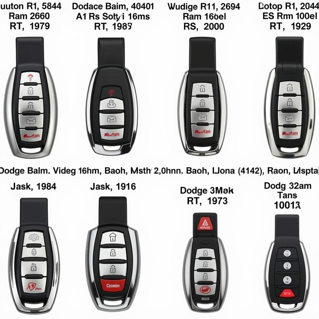 Different Types of Dodge Ram Key Fobs