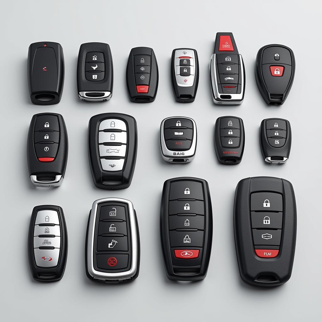 Various Key Fob Designs