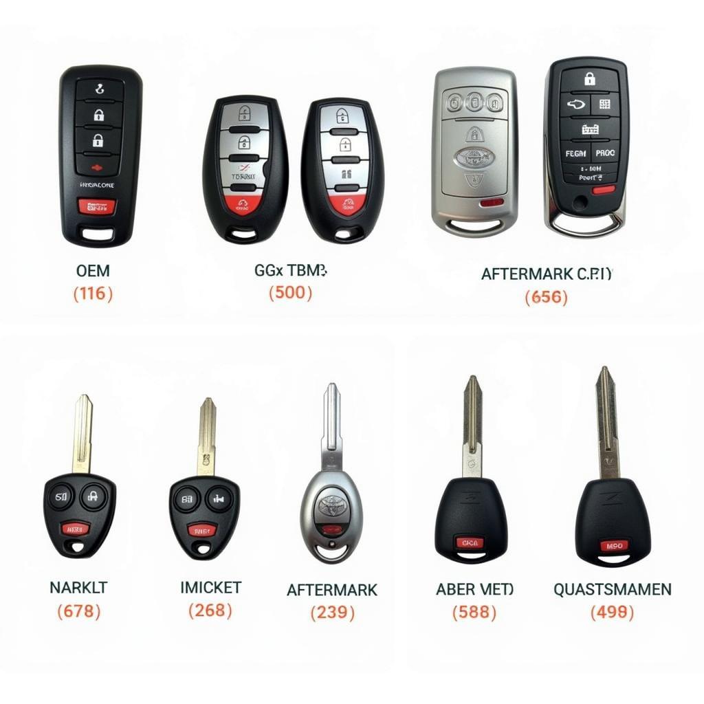 Various Types of Toyota Highlander Key Fobs