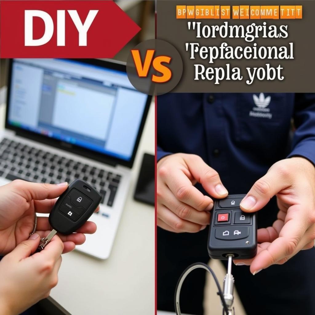 DIY vs Professional Key Fob Replacement