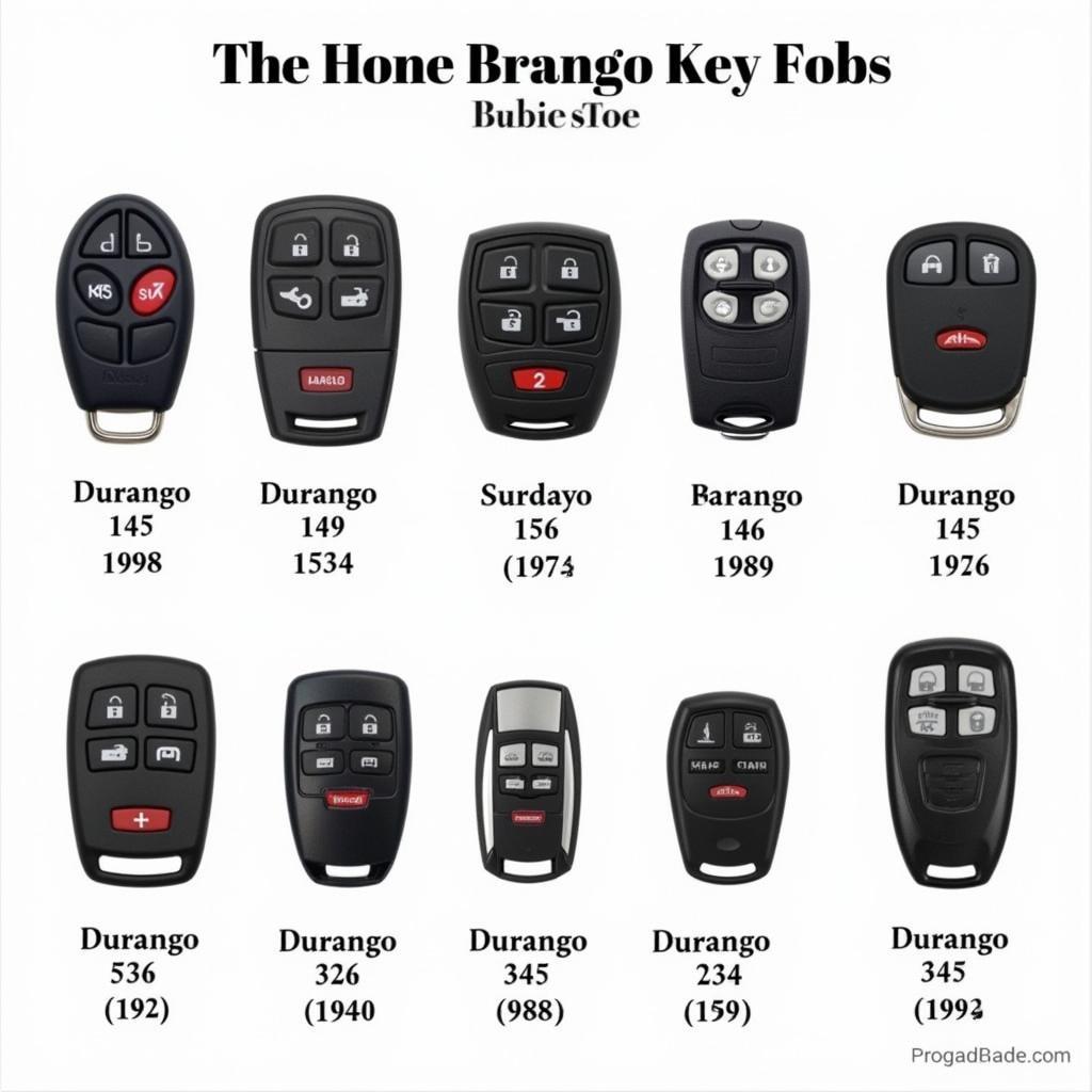 Dodge Durango Key Fob Types