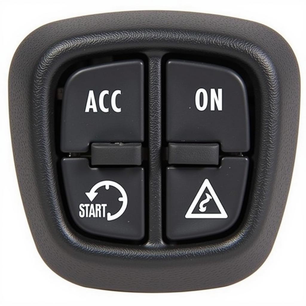 Close-up of a Dodge Grand Caravan Ignition Switch