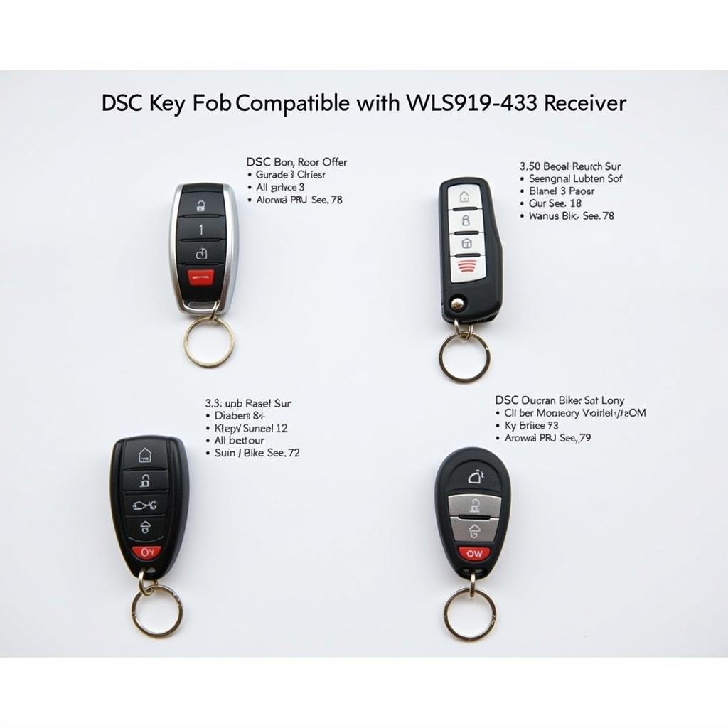 DSC WLS919 Compatible Key Fobs