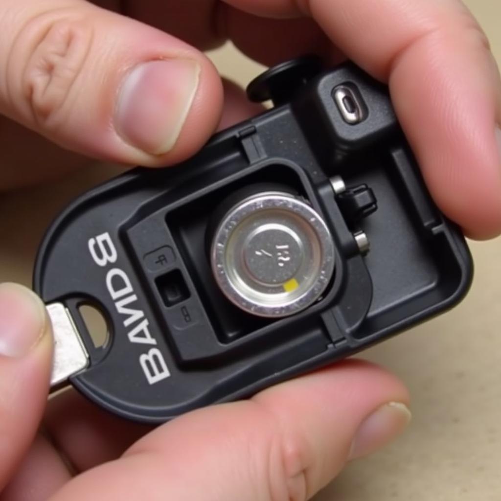 Replacing the battery in a BMW E46 key fob