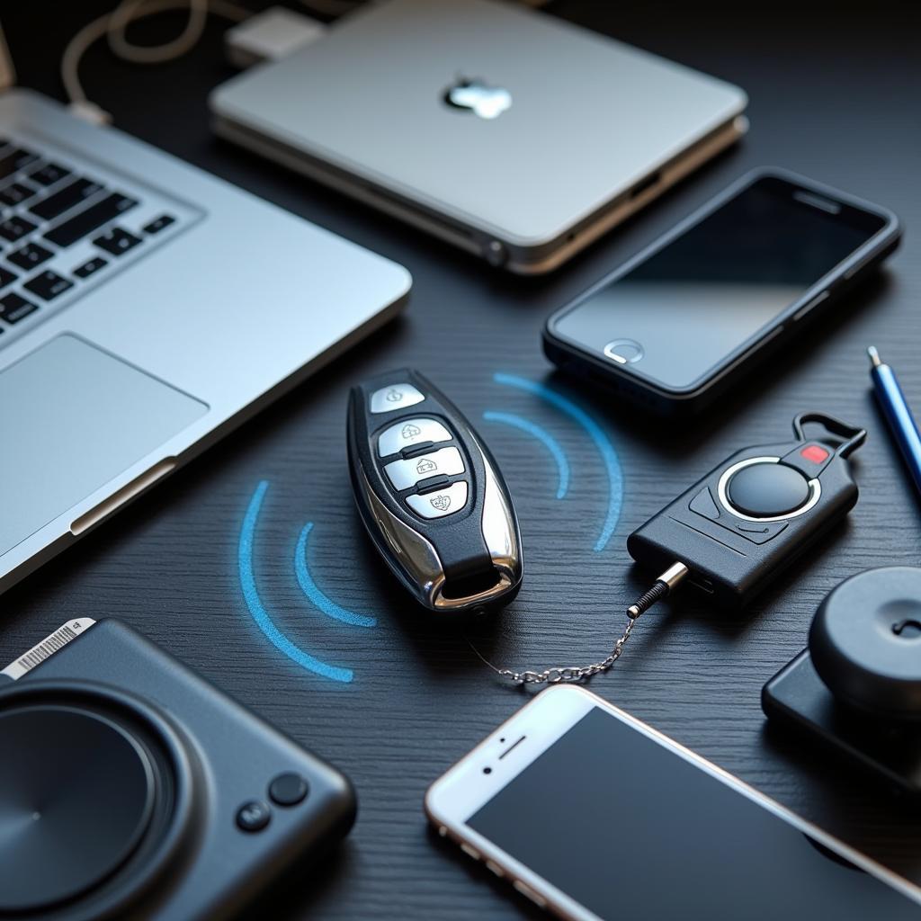 Electronic devices that can interfere with a car key fob