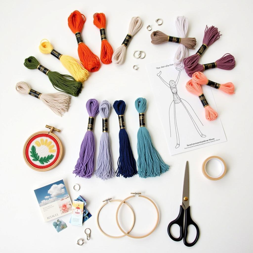 Essential Materials for Embroidered Key Fobs