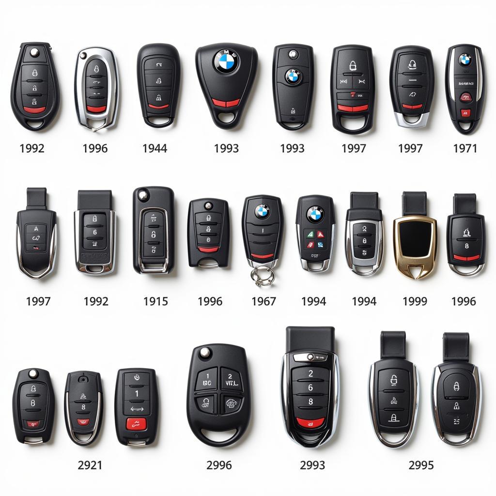 Evolution of BMW Key Fobs Over Time