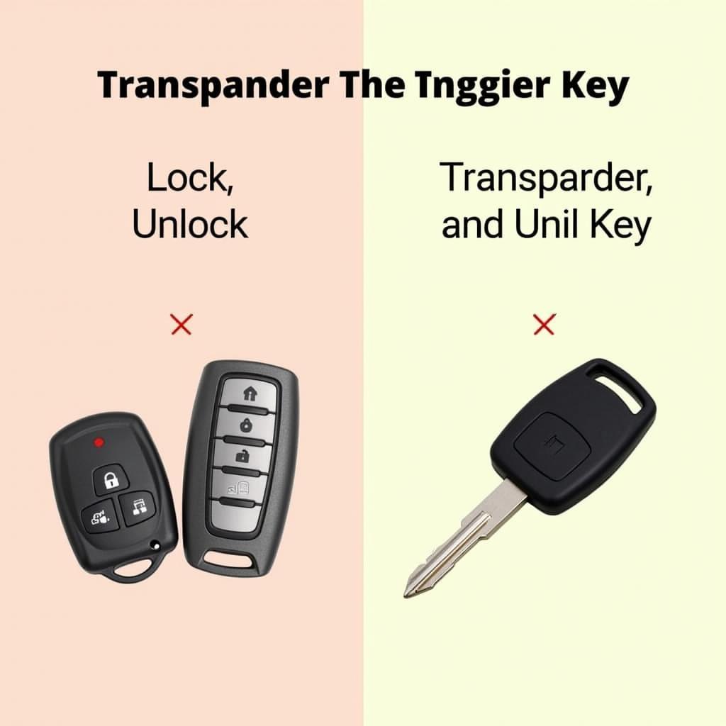 Fob Key vs. Transponder Key Comparison