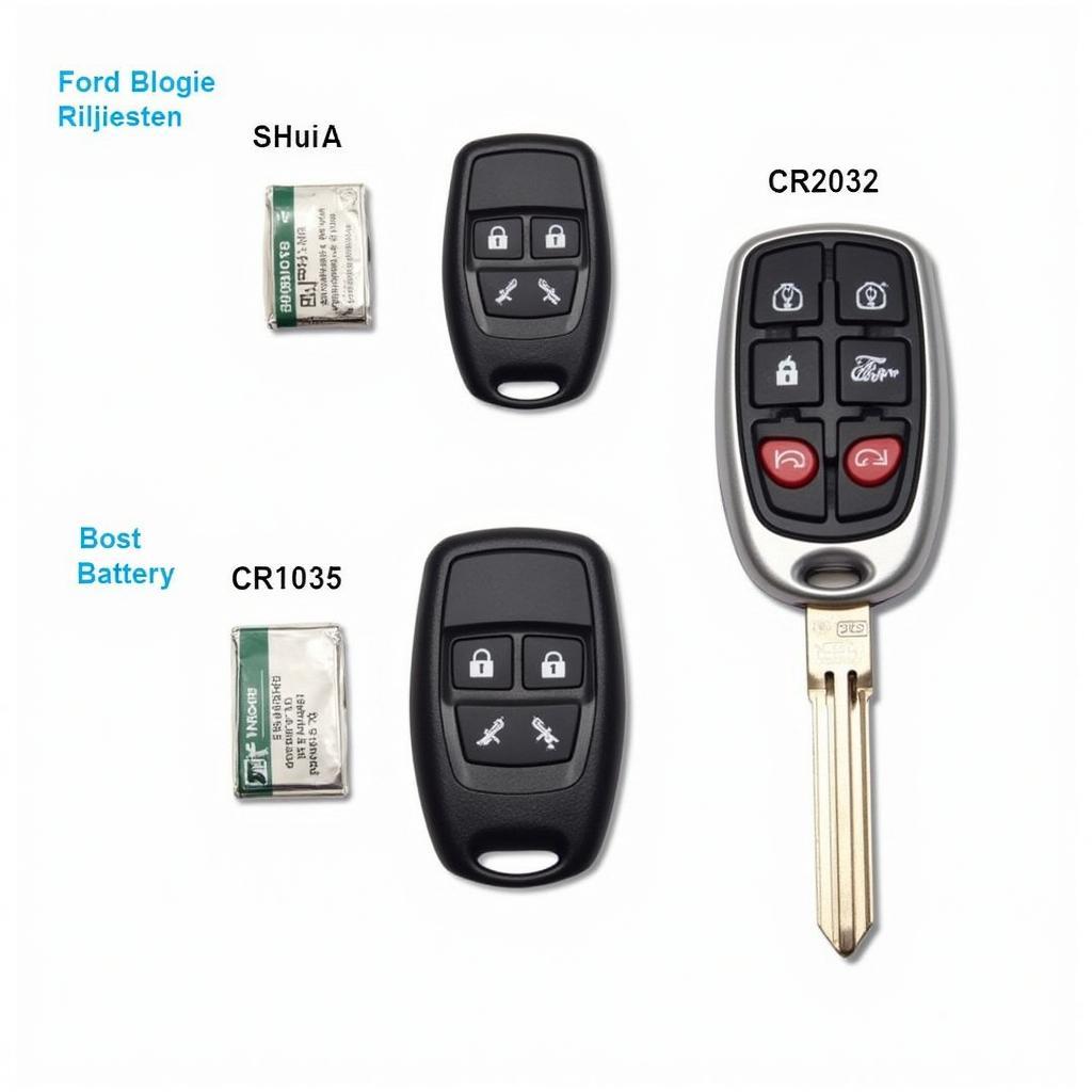 Ford Edge Key Fob Battery Types and Sizes