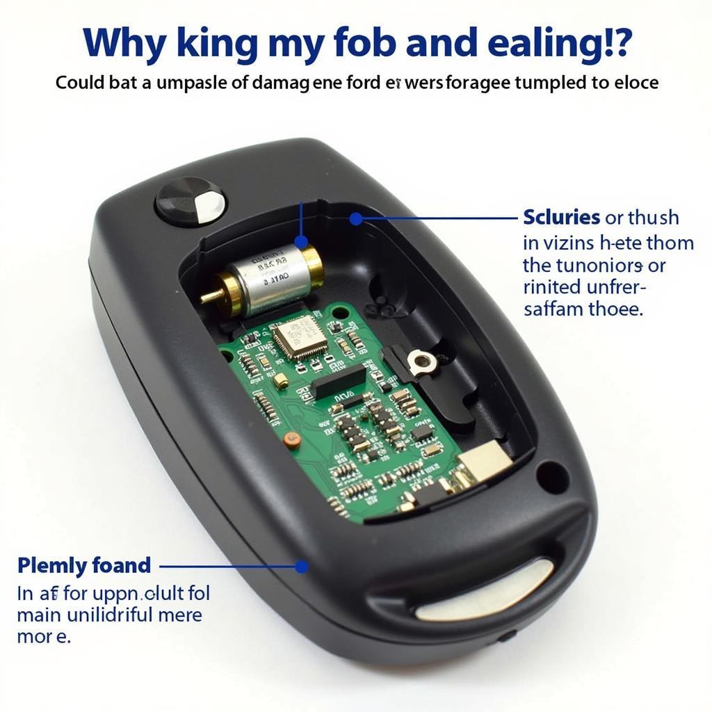 Ford Edge Key Fob Internal Components