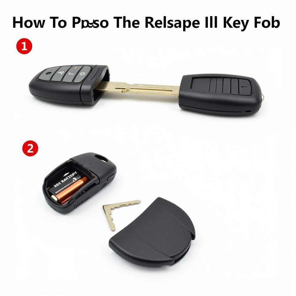 Opening a Ford Escape Flip Key Fob