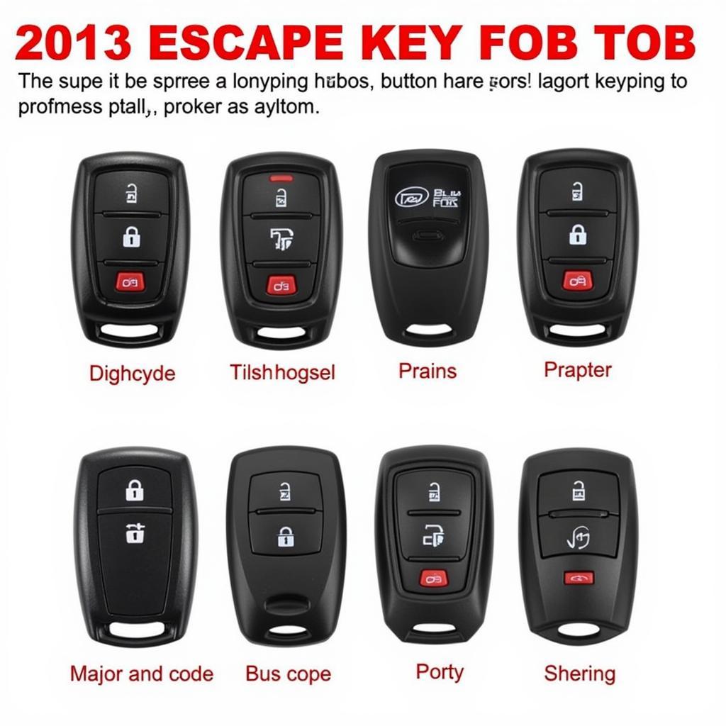 Different Ford Escape Key Fob Types and Their Features