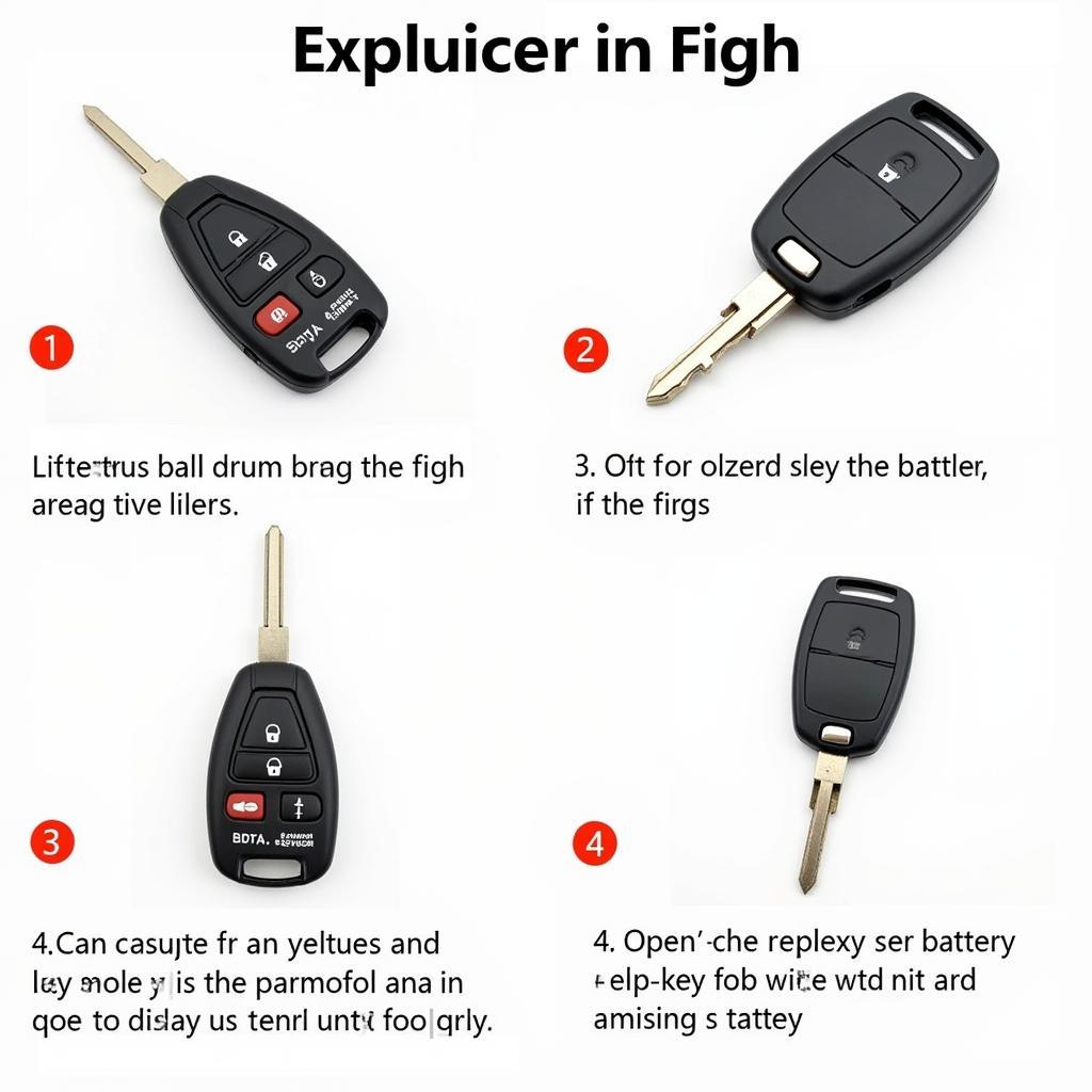 Replacing the battery in a Ford Explorer key fob