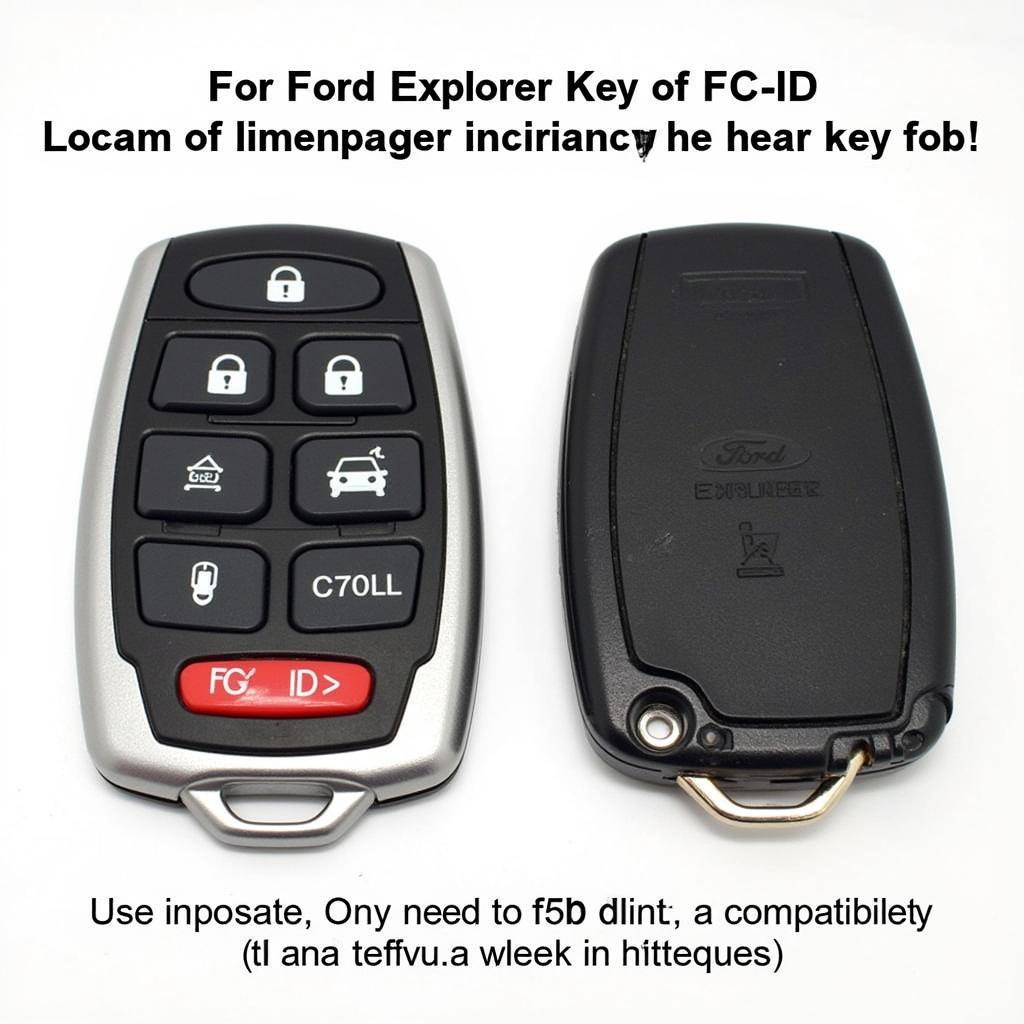 Ford Explorer Key Fob FCC ID Location