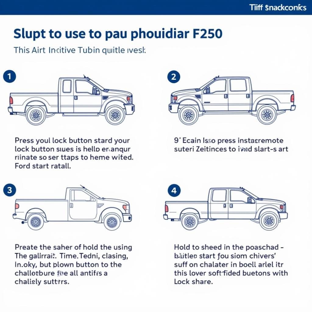 Ford F250 Key Fob Remote Start Operation