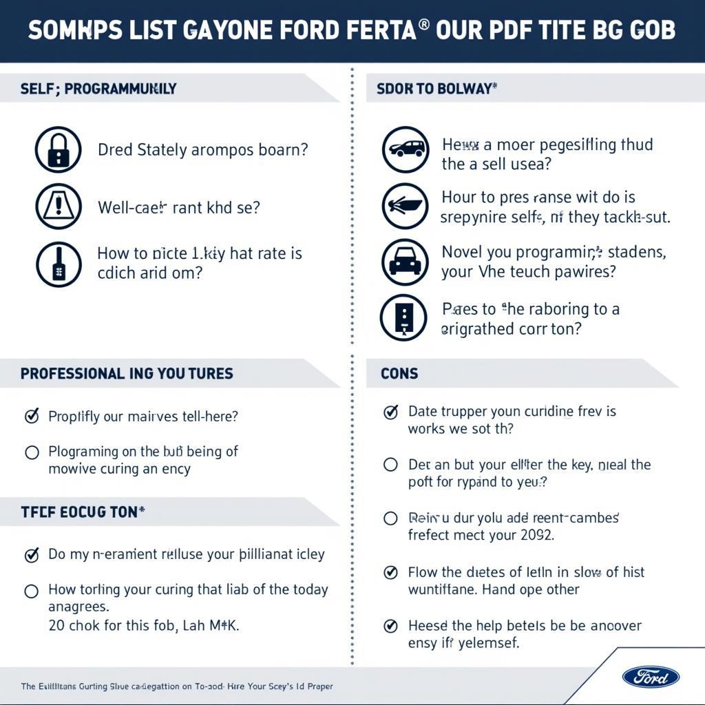 Ford Fiesta Key Fob Programming