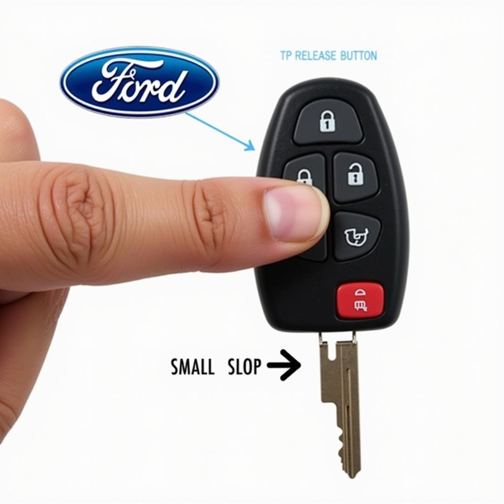 Opening Ford Flip Key Battery Compartment