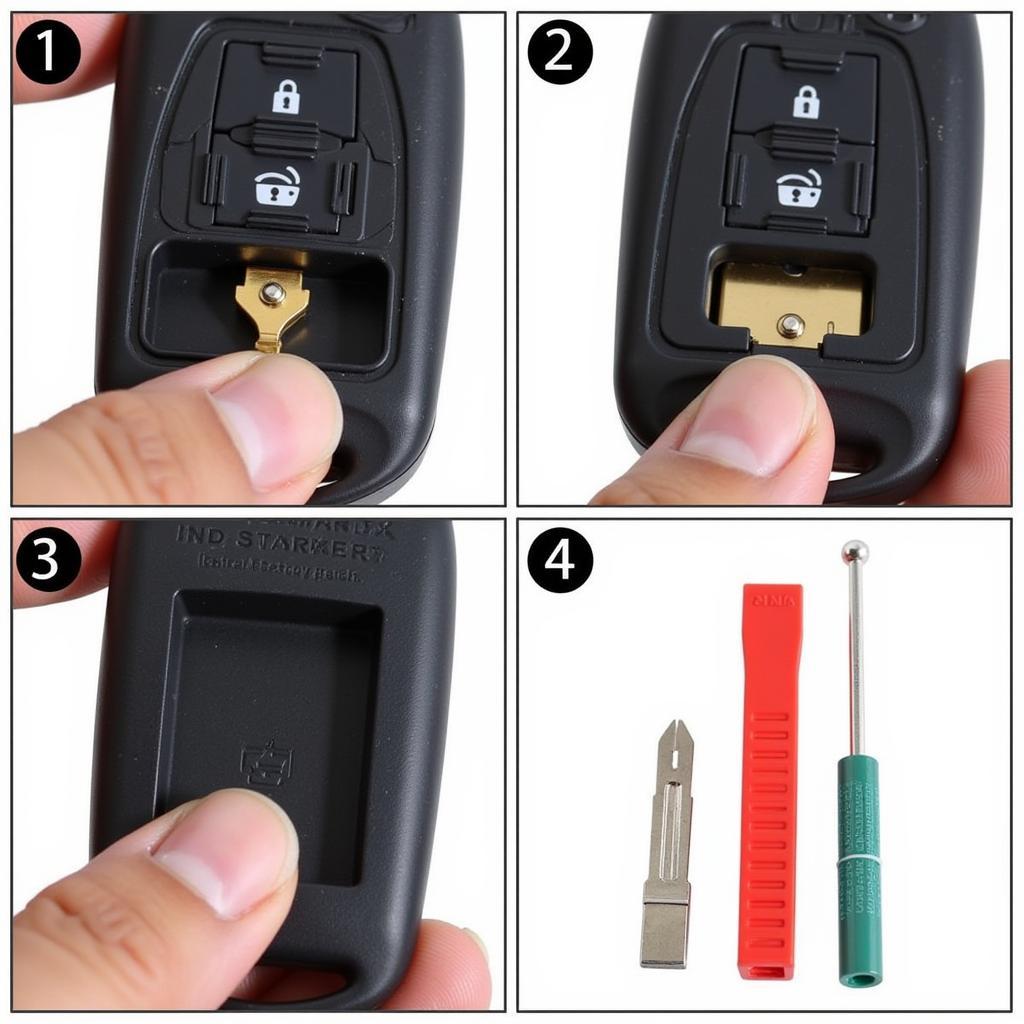 Replacing the battery in a 2005 Ford Focus key fob