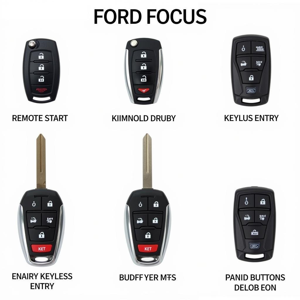 Different Types of Ford Focus Key Fobs