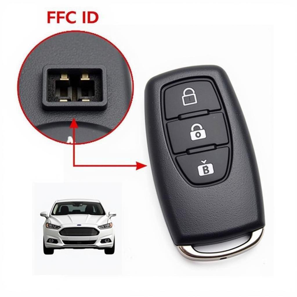 Locating the FCC ID on a Ford Fusion Key Fob