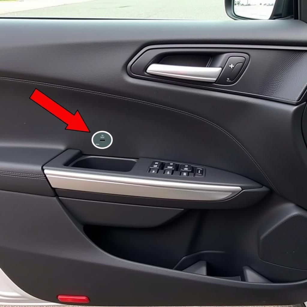 Locating the backup key slot on a 2013 Ford Fusion Titanium