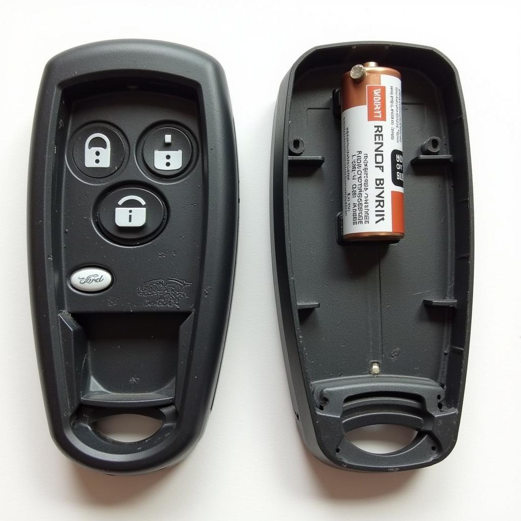 Replacing the battery in a Ford key fob