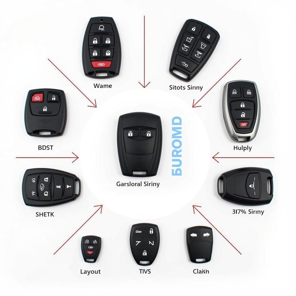 Ford Key Fob Shell Variety