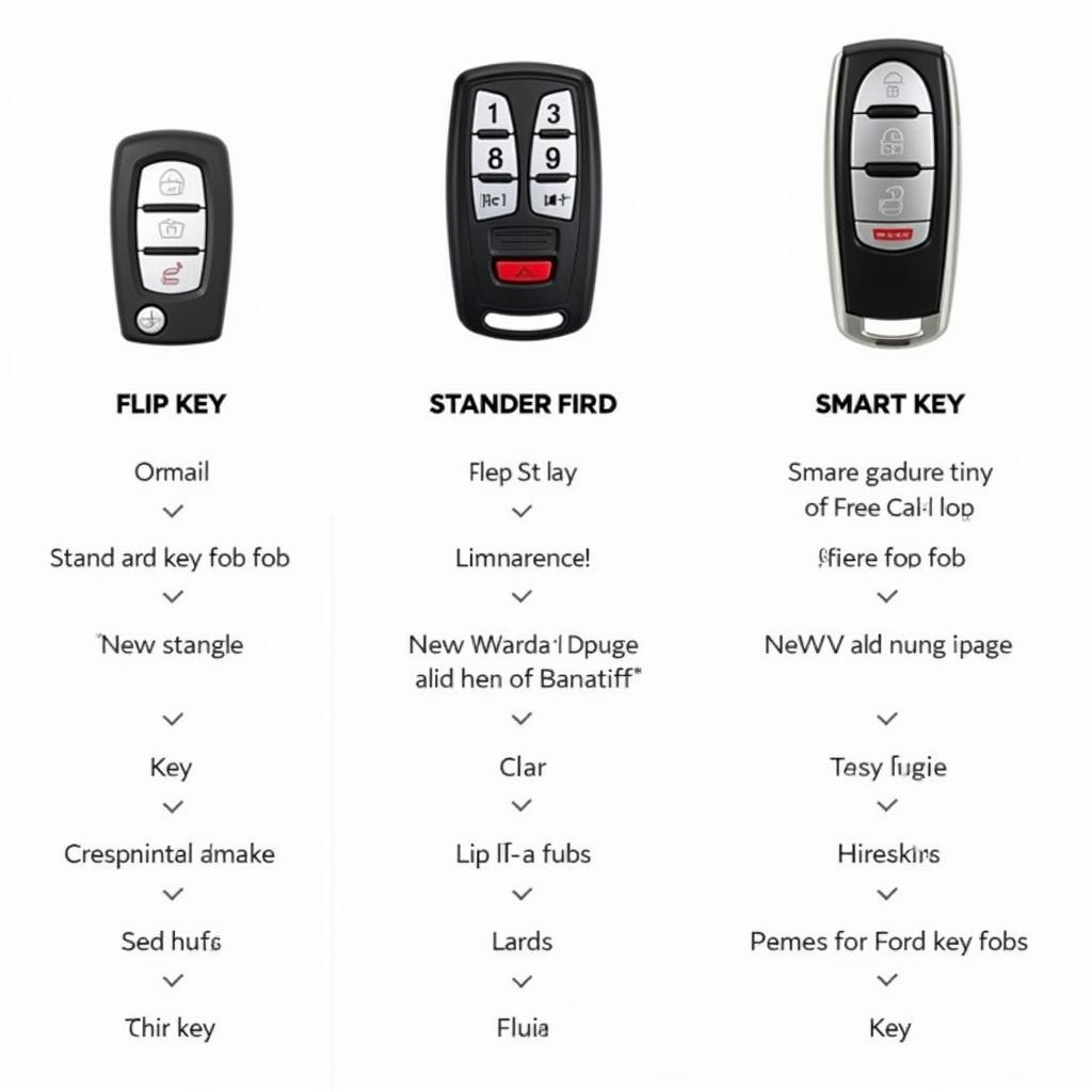 Different Types of Ford Key Fobs