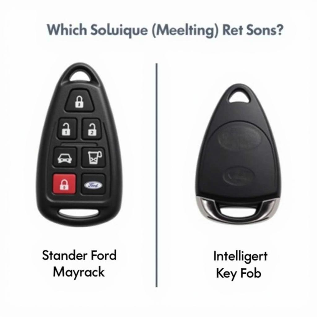 Different Types of Ford Maverick Key Fobs Comparison