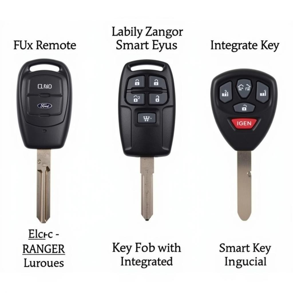 Different Types of Ford Ranger Key Fobs