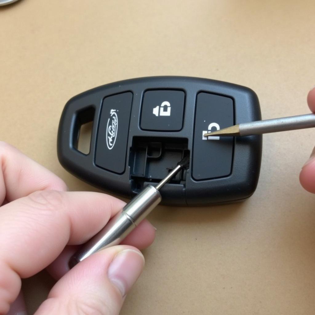 Accessing the Battery Compartment in a Ford Smart Key