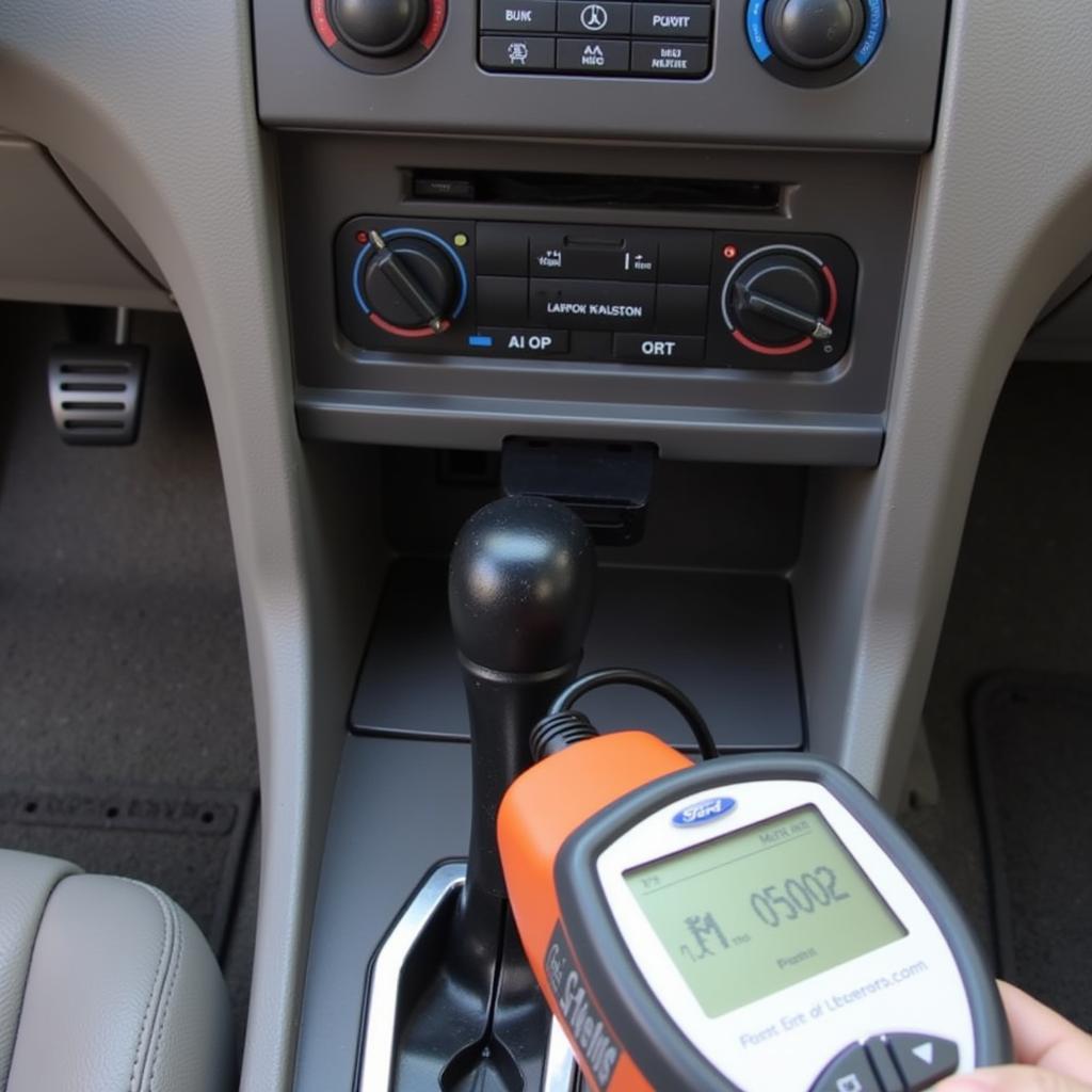 Connecting a Diagnostic Tool to a Ford Taurus