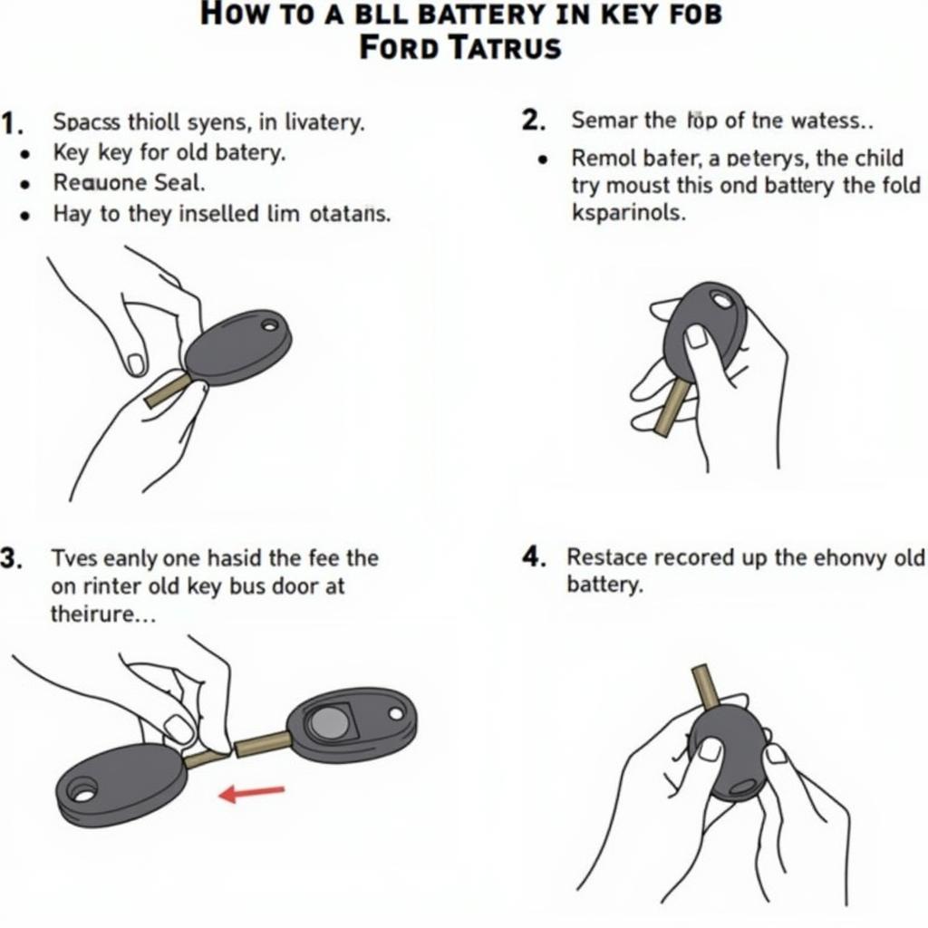 Steps to Replace a Ford Taurus Key Fob Battery