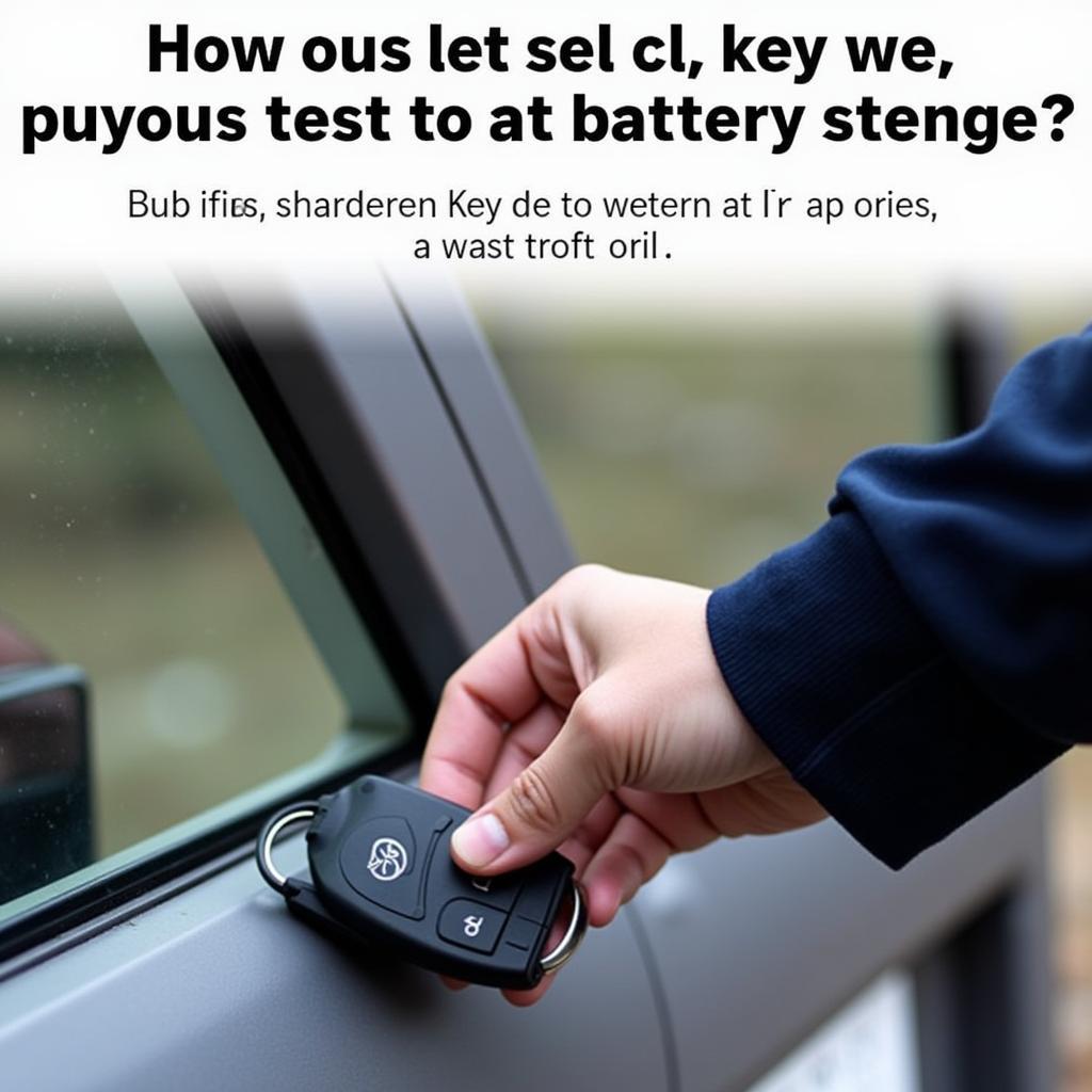 Testing the Ford Transit Key Fob after Battery Replacement