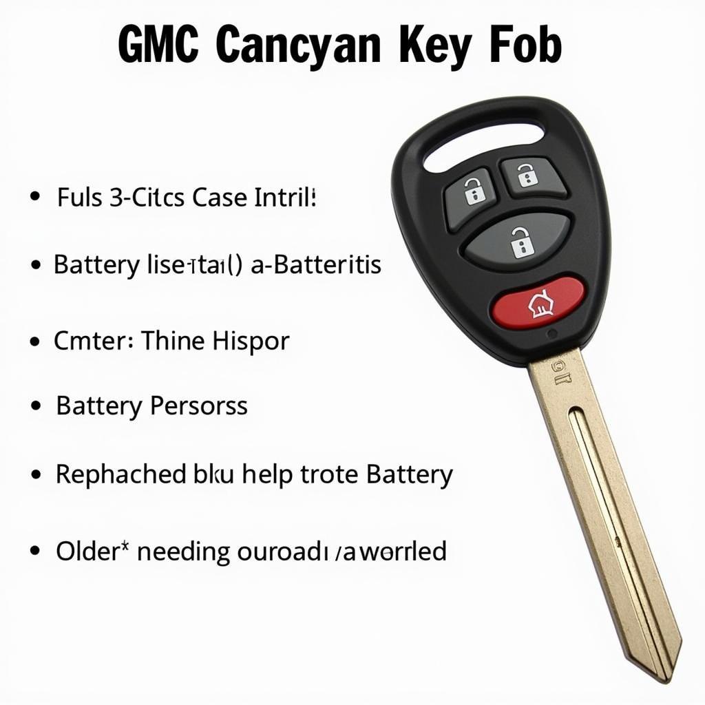 GMC Canyon Key Fob Battery Replacement