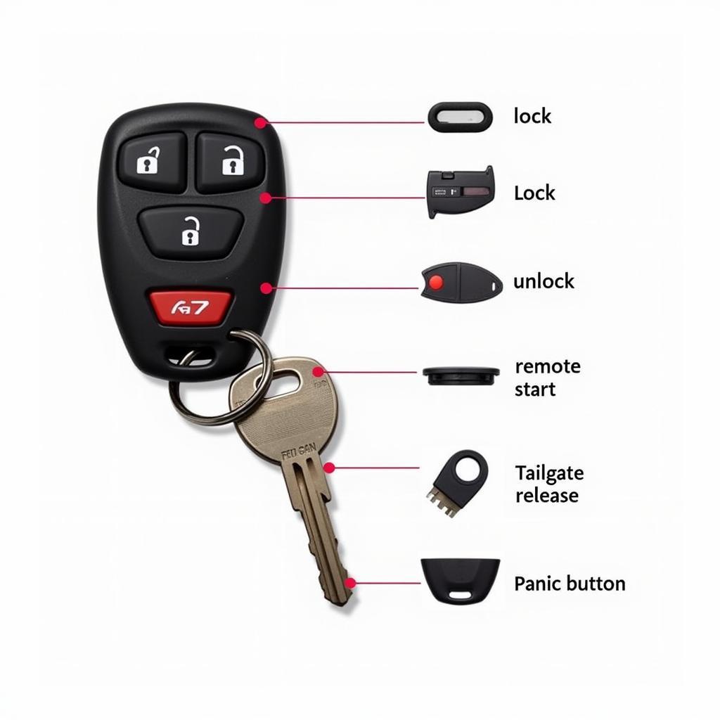 GMC Canyon Key Fob Functions