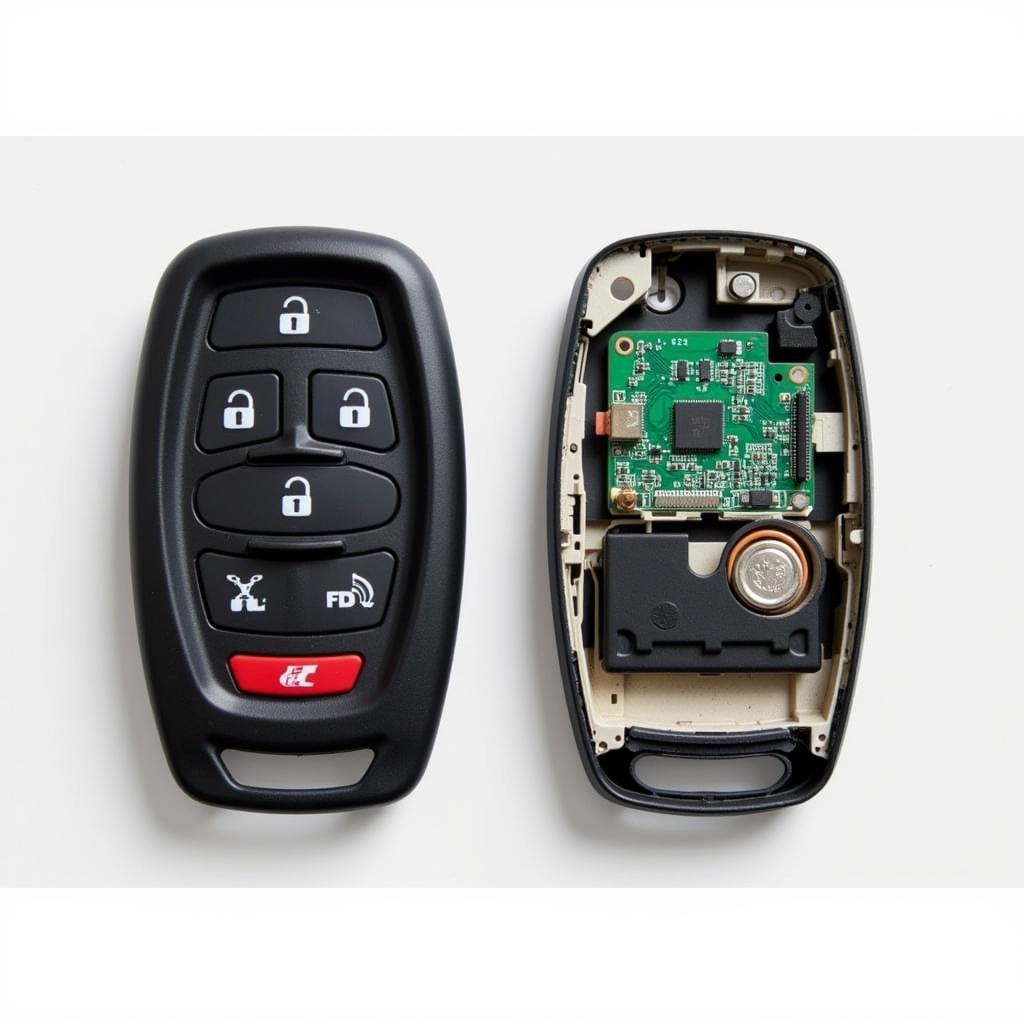 Inside a GMC Terrain Key Fob