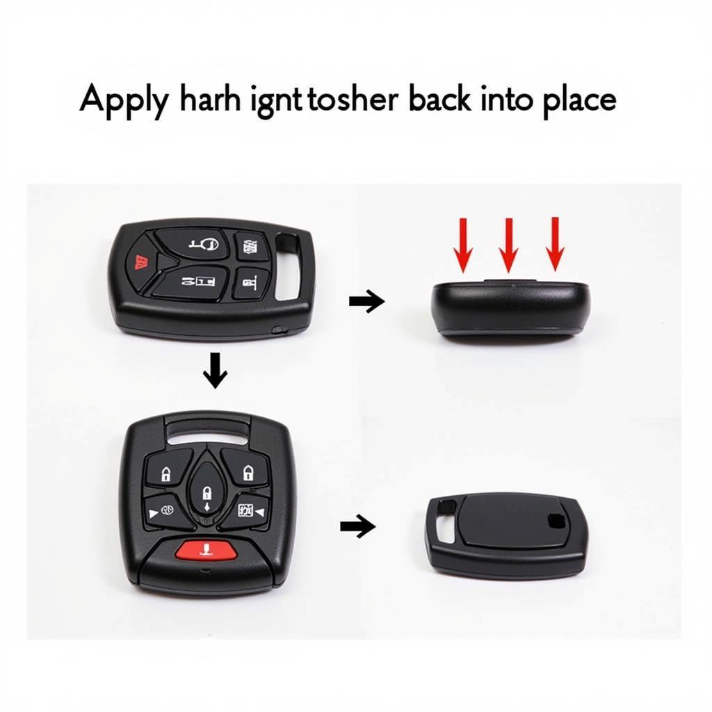 Reassembling a GMC Terrain Key Fob