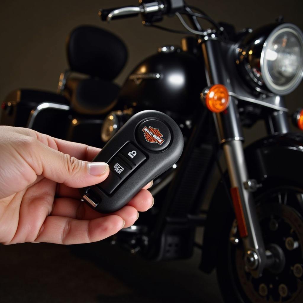 A functioning Harley Davidson key fob is essential for operating the motorcycle's security system.